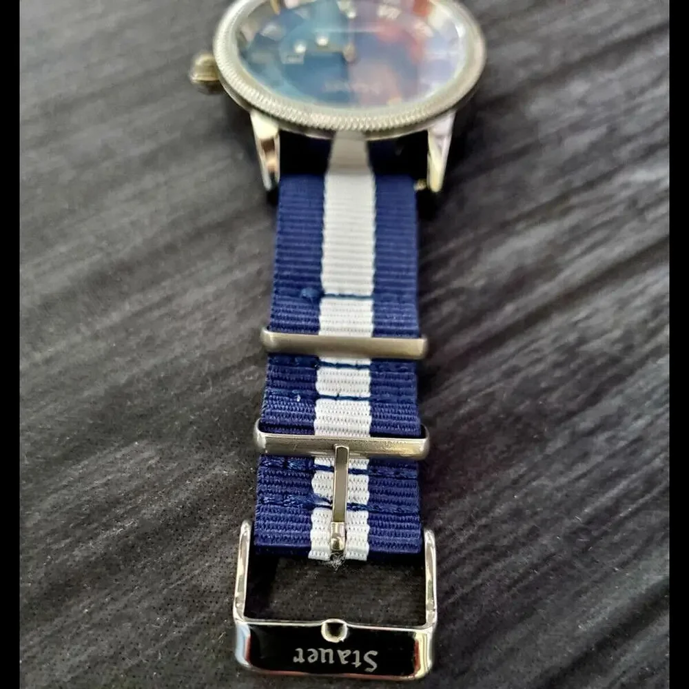 RARE Stauer  Men's‎ Nato Strap Sport Watch New Battery